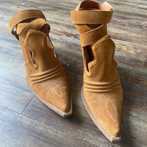 Jeffrey Campbell Western Strappy Heeled Boots
